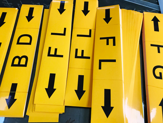 化工管道箭頭流向標簽